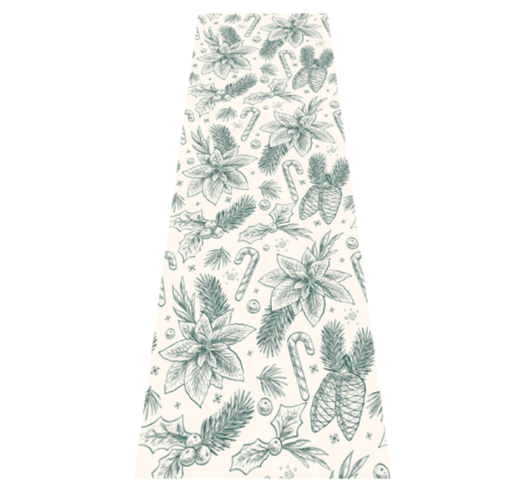 Christmas vinyl rug with hand-drawn gift design - TenStickers