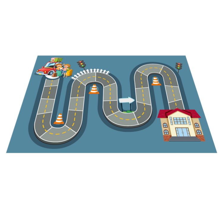 Gaming vinyl rug board game pathway - TenStickers