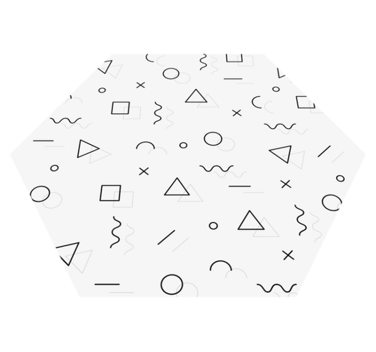 Memphis style minimalist vinyl carpet - TenStickers