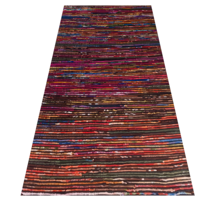 Vibrant Striped Colors stripes vinyl rug - TenStickers