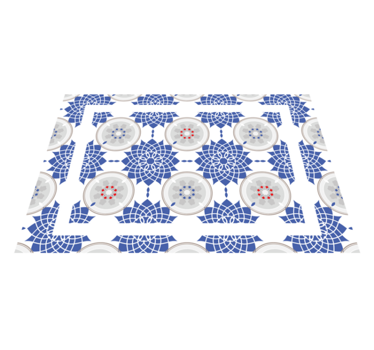 Mosaic vinyl rug mosaic pattern play - TenStickers