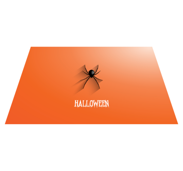 Halloween vinyl rug halloween spider design - TenStickers