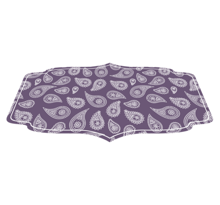 Mandala vinyl rug with paisley mandala design - TenStickers