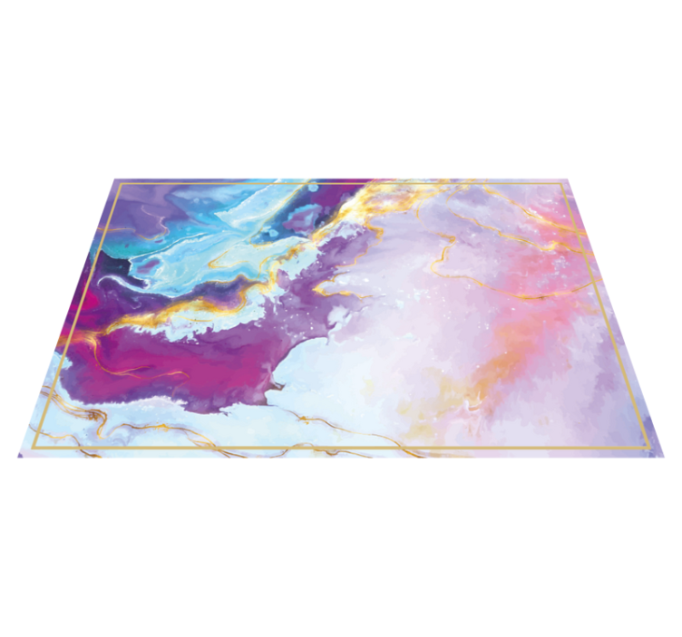 Abstract Marbled texture vinyl rug - TenStickers