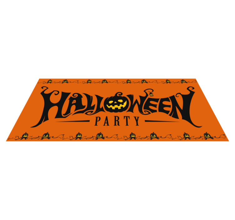 Halloween vinyl rug halloween celebration decor - TenStickers