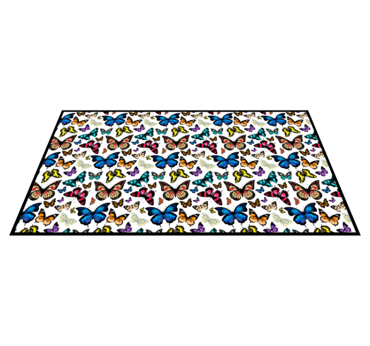 Butterfly Collection animal vinyl rug - TenStickers