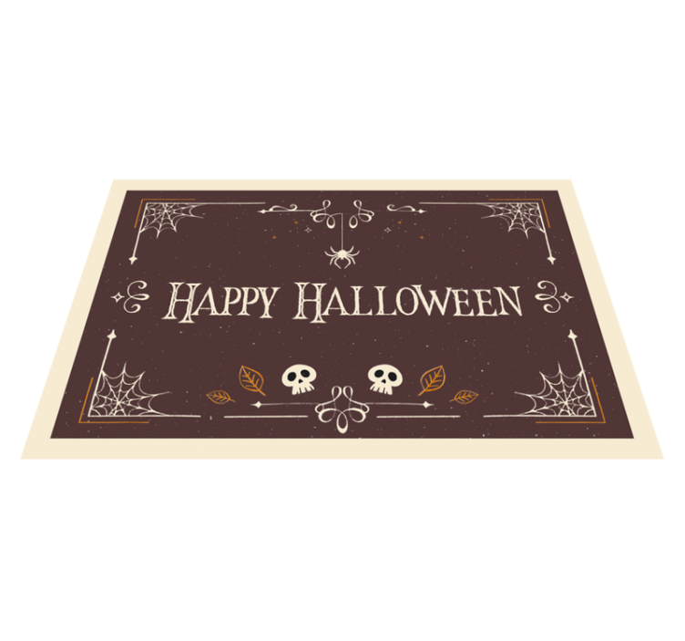 Halloween vinyl rug for festive celebration decor - TenStickers