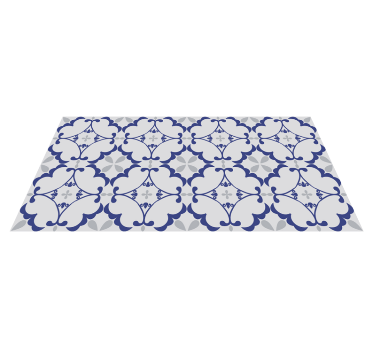 Light vinyl rug mosaic floor tiles - TenStickers