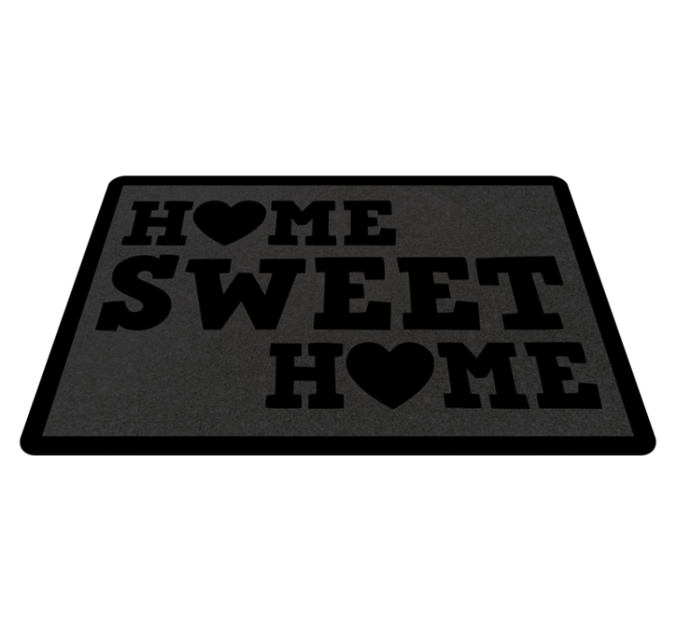Home Sweet Home custom vinyl rug - TenStickers