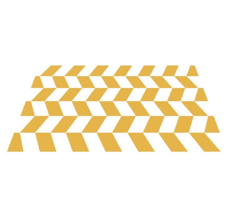 Geometric Herringbone stripes vinyl rug - TenStickers