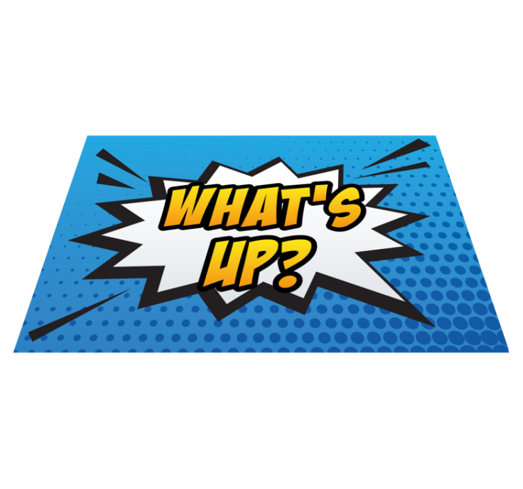 What's up? custom rug for kids - TenStickers