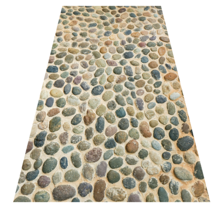 Pebble Artwork texture vinyl rug - TenStickers