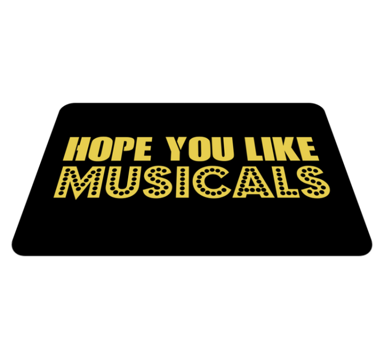 Hope Like Musicals custom vinyl rug - TenStickers