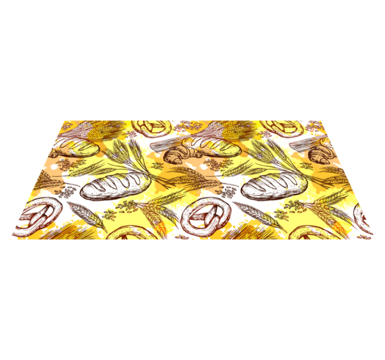 Bakery-Themed Design vintage rug - TenStickers