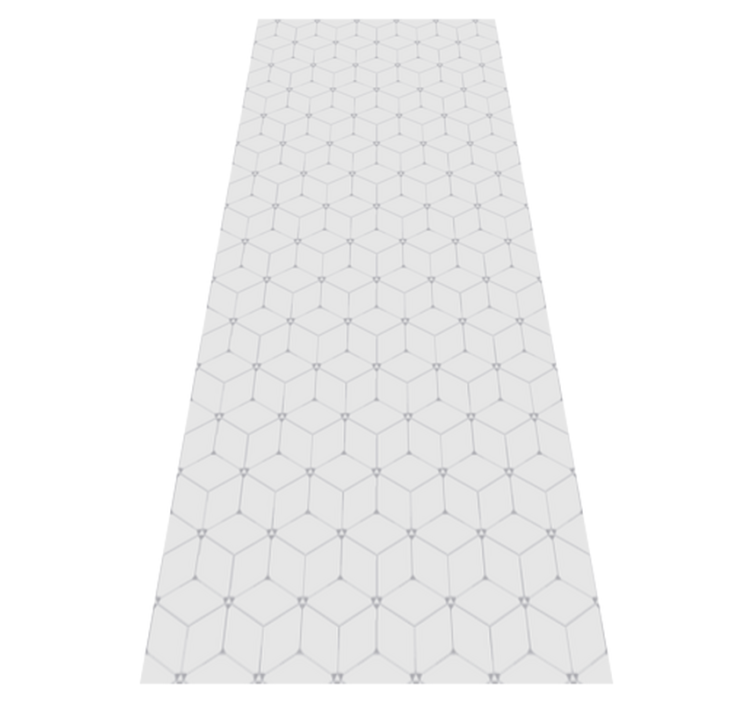 Geometric tiled pattern vinyl rug - TenStickers