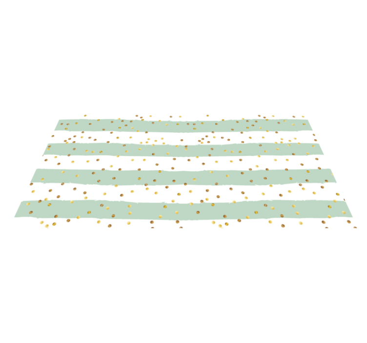 Striped Polka Dots stripes vinyl rug - TenStickers