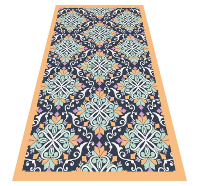 Mosaic vinyl rug with mosaic inspired design - TenStickers