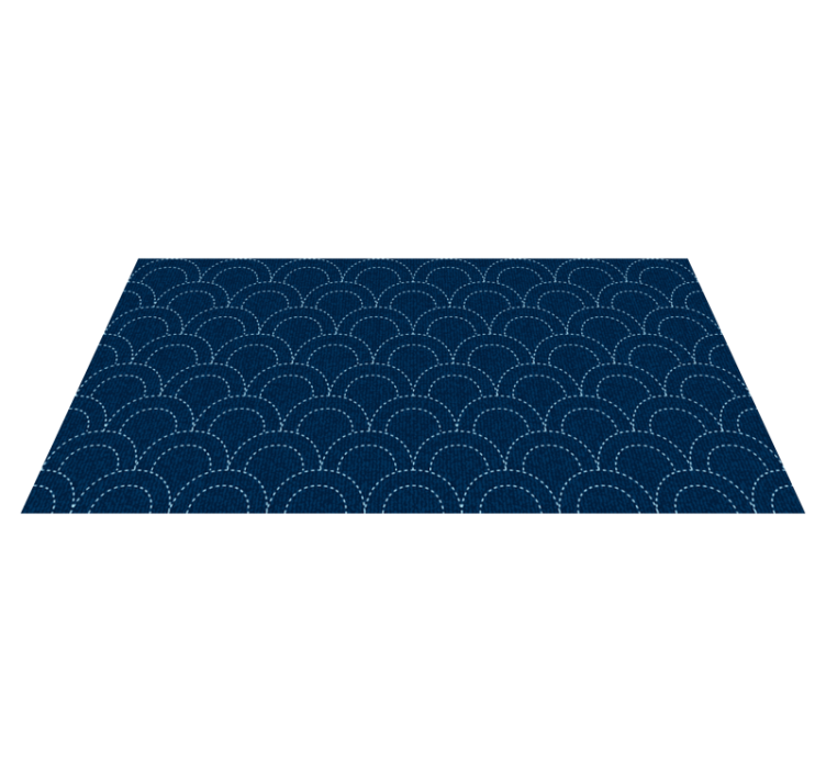 Denim style blue arches texture vinyl carpet - TenStickers