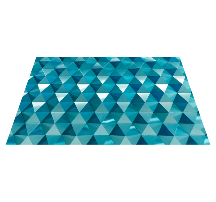 Triangular Tiling geometric vinyl rug - TenStickers