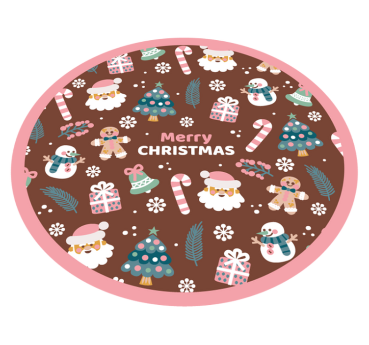 Decorative Merry Christmas Christmas tree mat - TenStickers
