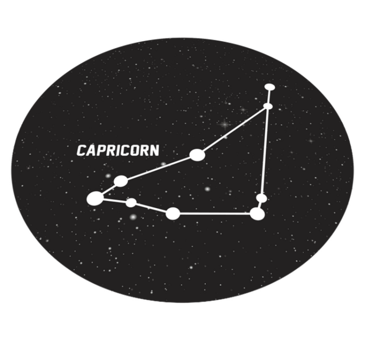 Capricorn Constellation star vinyl rug - TenStickers