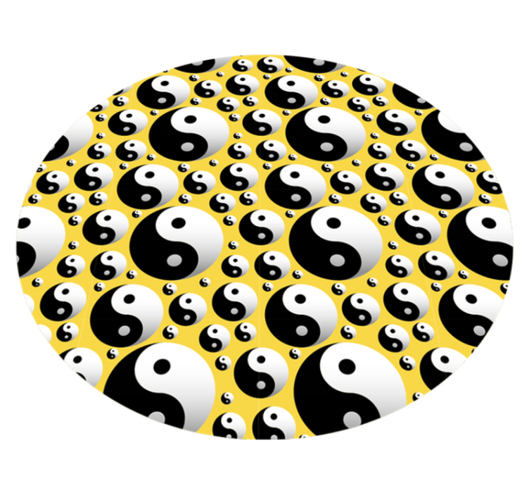 Yin Yang Harmony gaming vinyl rug - TenStickers