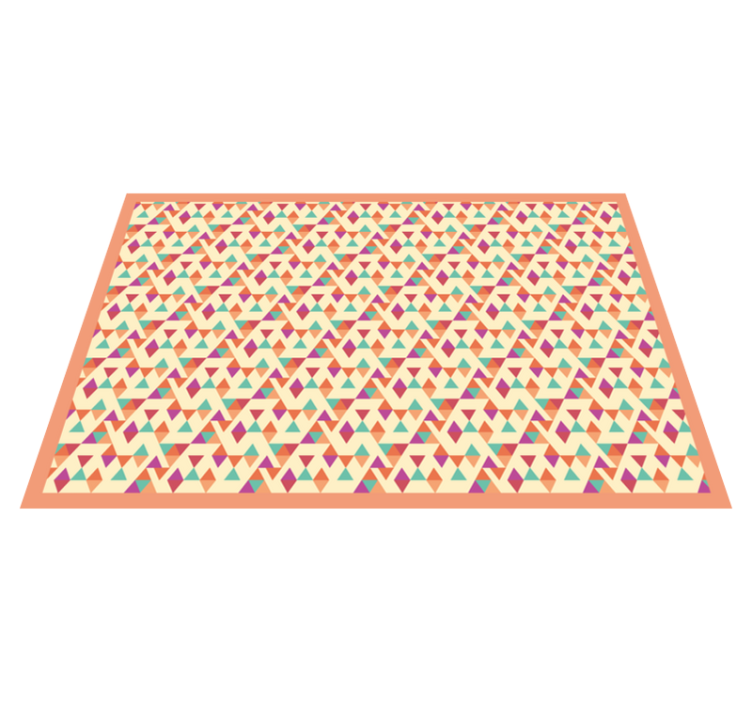 Mosaic vinyl rug mosaic patterned runner - TenStickers