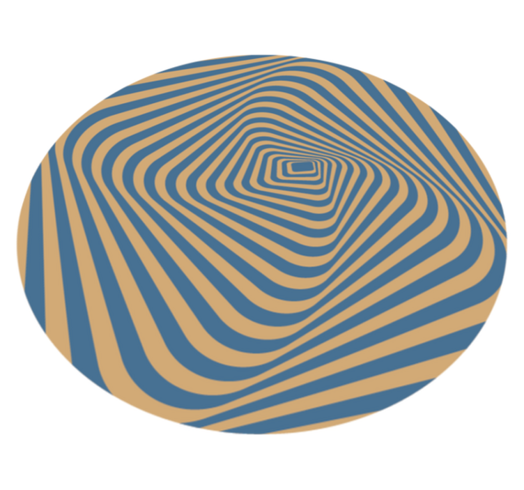Concentric Bands stripes vinyl rug - TenStickers