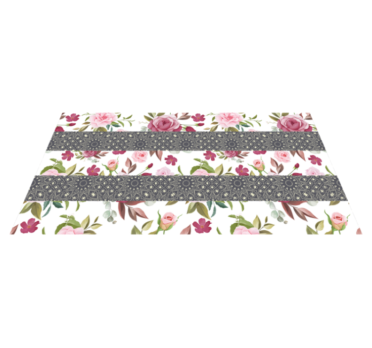 Blooming Runner floral vinyl rug - TenStickers