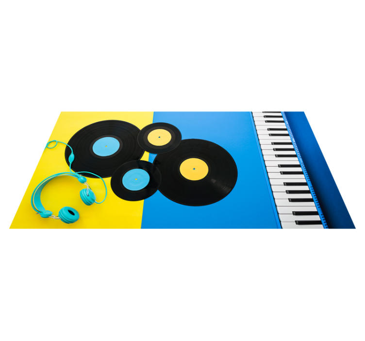 Musical Elements gaming vinyl rug - TenStickers