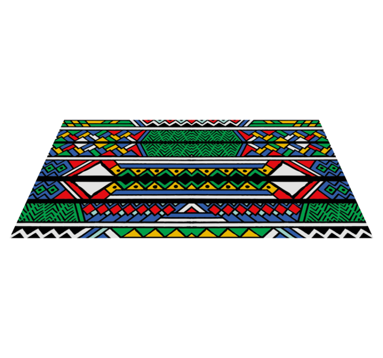 Ethnic vinyl rug with ethnic patterned design - TenStickers