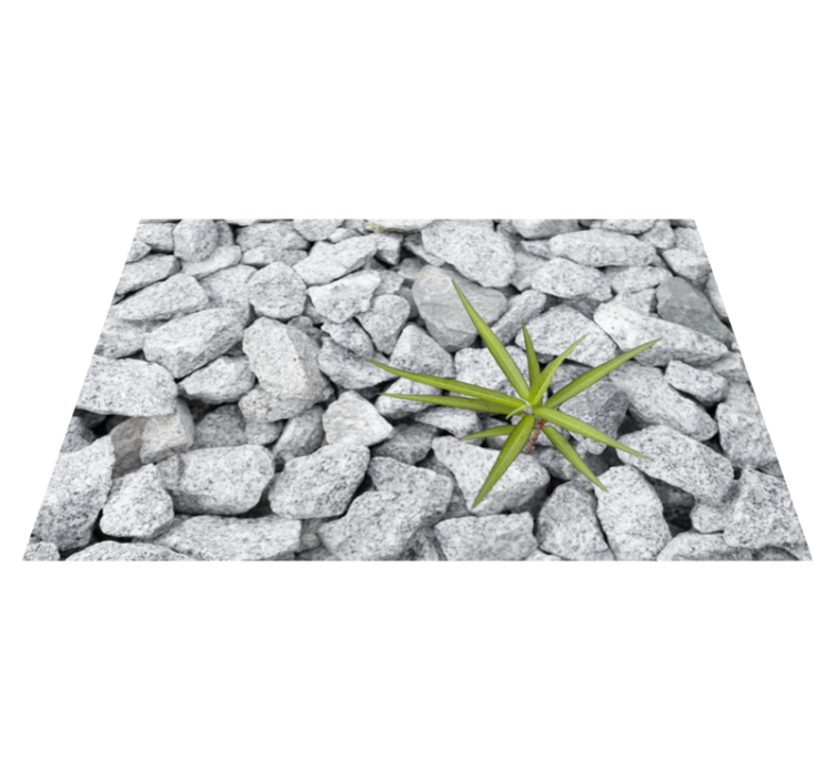 Stone Surface with Texture stone effect vinyl rug - TenStickers
