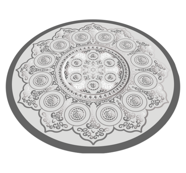 Mandala vinyl rug mandala pattern overlay - TenStickers