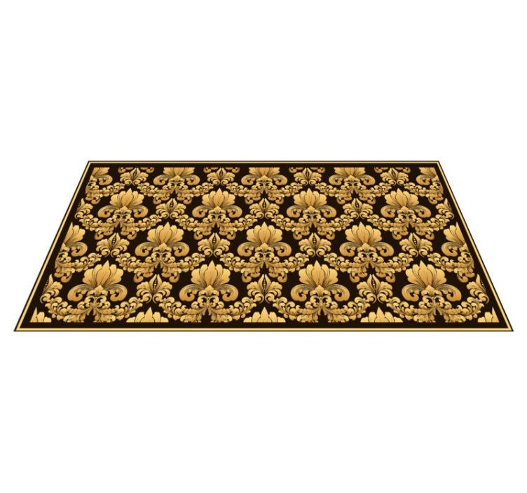 Baroque Ornamentation texture vinyl rug - TenStickers