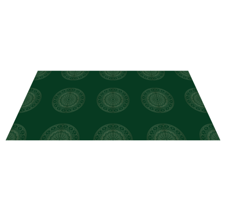 Mandala vinyl rug with mandala motif design - TenStickers