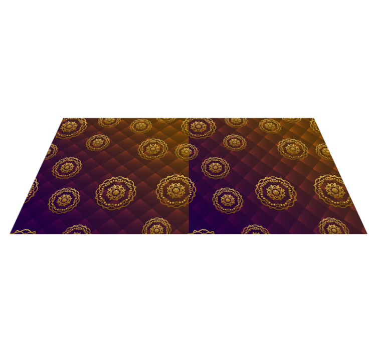 Mandala vinyl rug with mandala pattern design - TenStickers