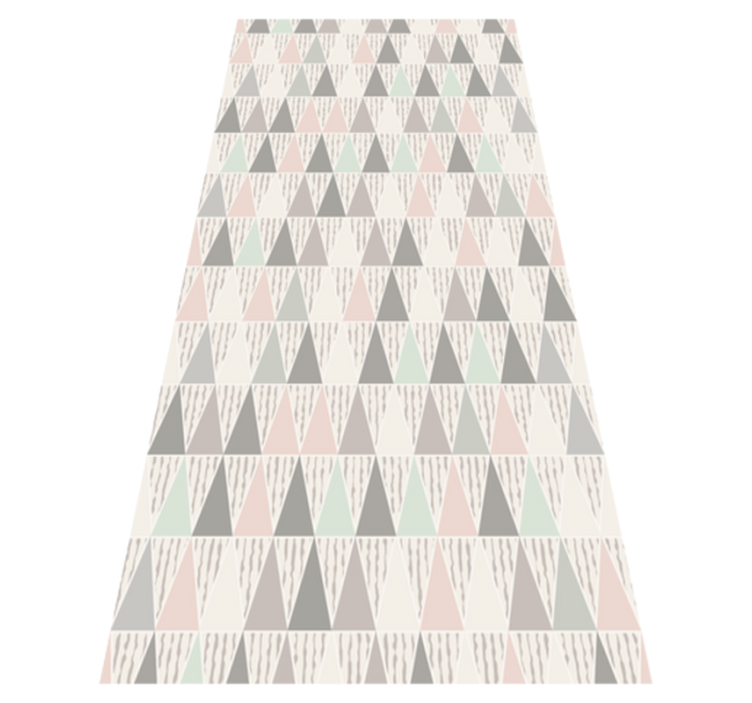 Triangular Shape geometric vinyl rug - TenStickers