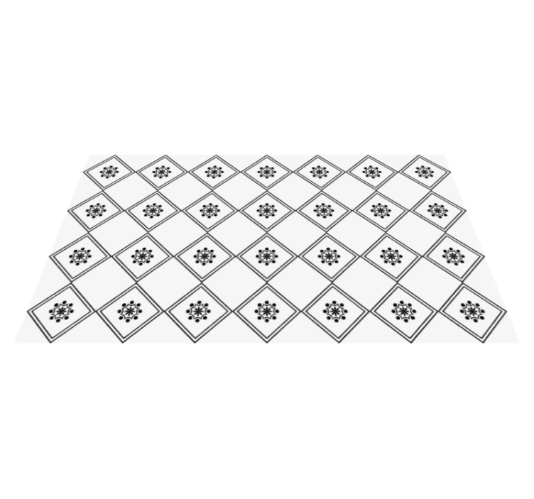 Zeus tile modern vinyl rugs - TenStickers