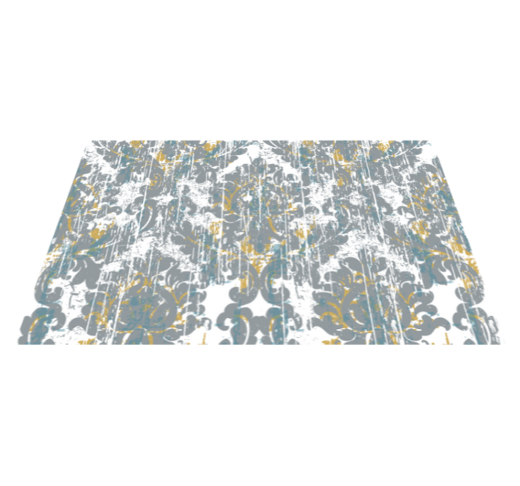 Mosaic vinyl rug abstract mosaic design - TenStickers