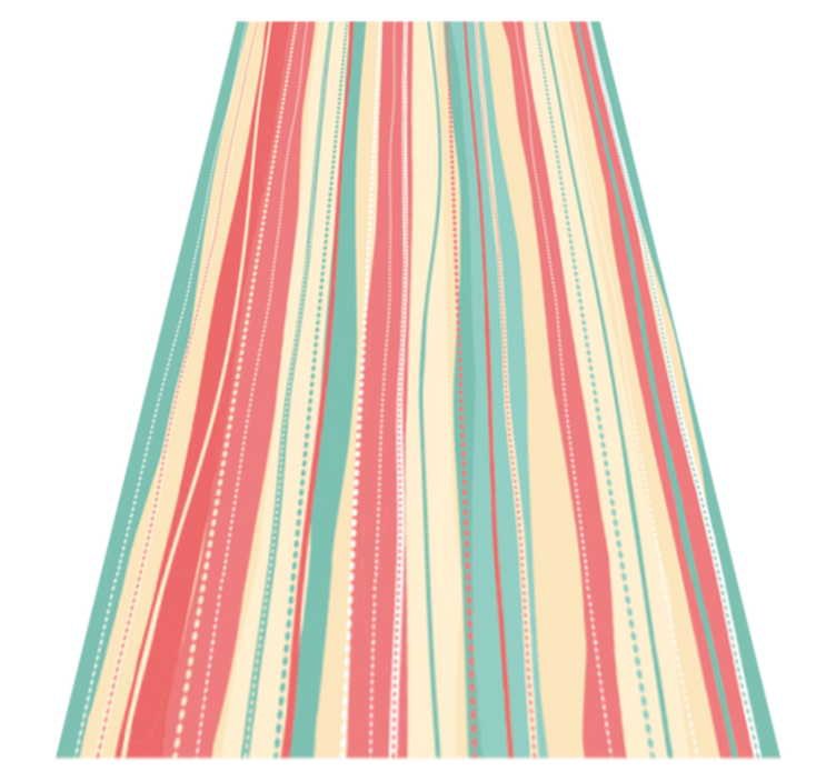 Striped Colorway stripes vinyl rug - TenStickers