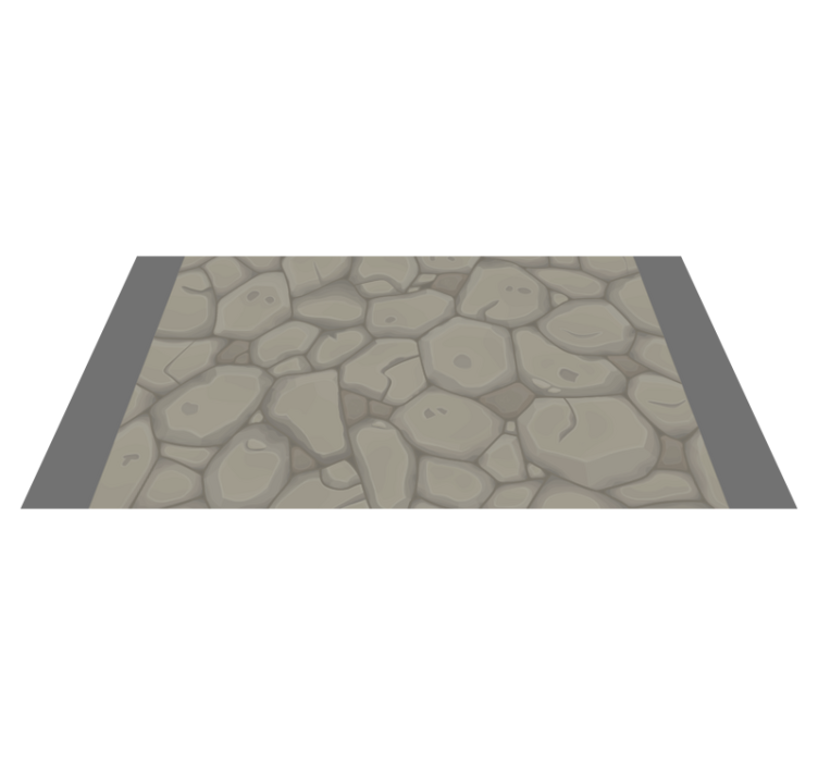 Paved tile pattern hallway runners - TenStickers