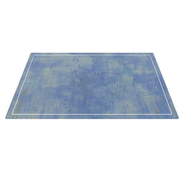 Blue rectangular form Vinyl rug for home office - TenStickers