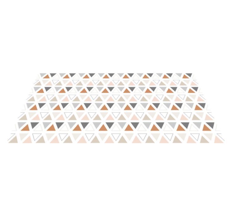 Triangular Pattern Design geometric vinyl rug - TenStickers