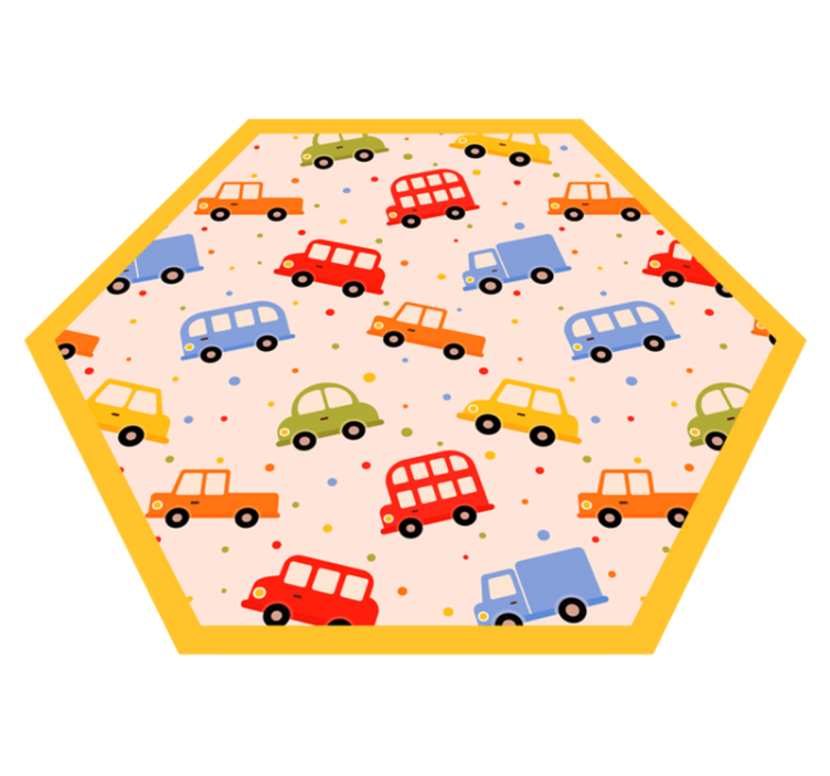 Colourful Truck vinyl rug - TenStickers