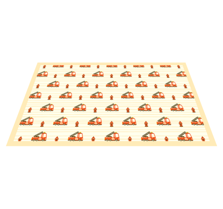 Playful Transport Theme kids vinyl rug - TenStickers