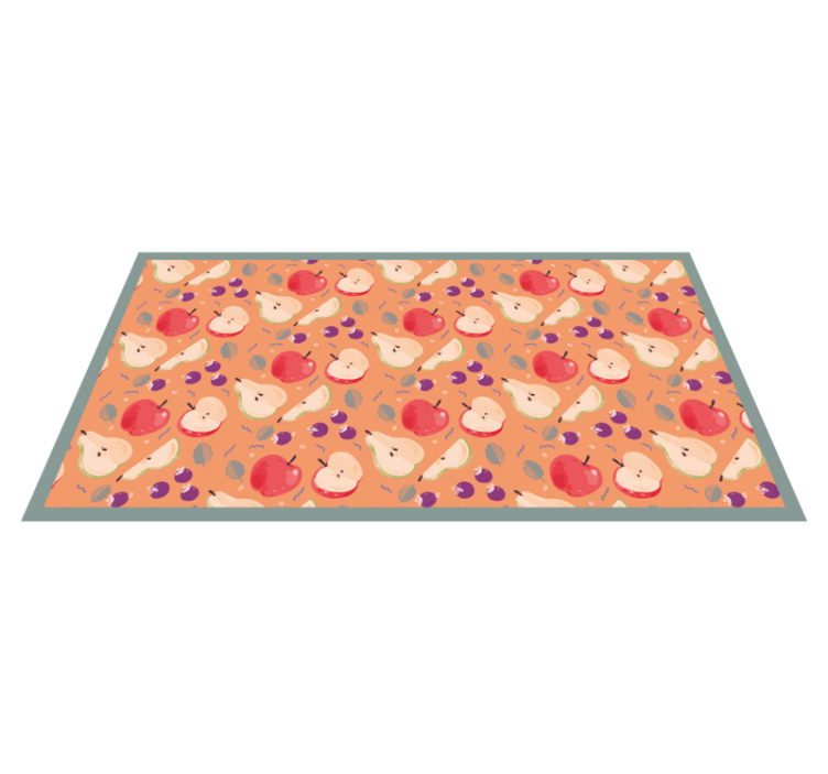 Charming Hedgehogs animal vinyl rug - TenStickers