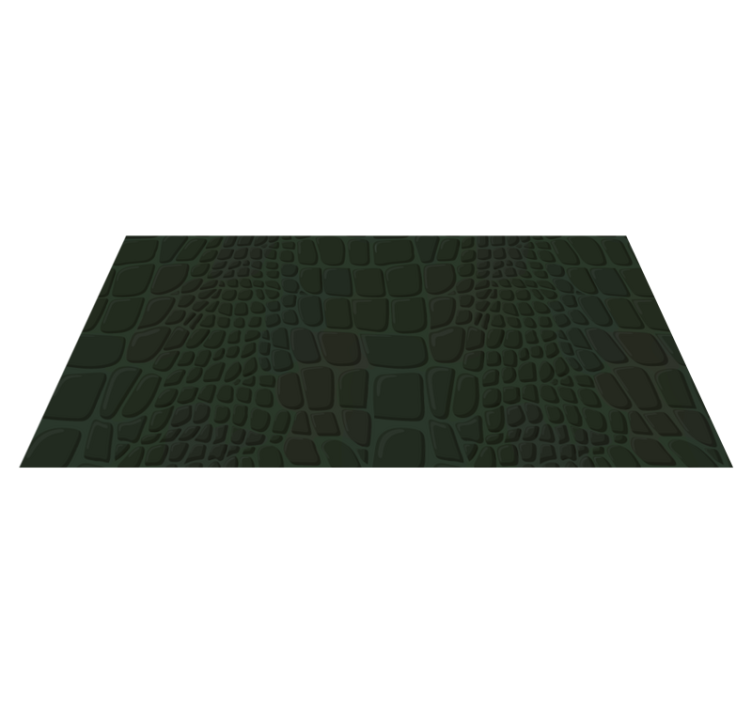 Crocodile Textured Surface animal print vinyl rug - TenStickers