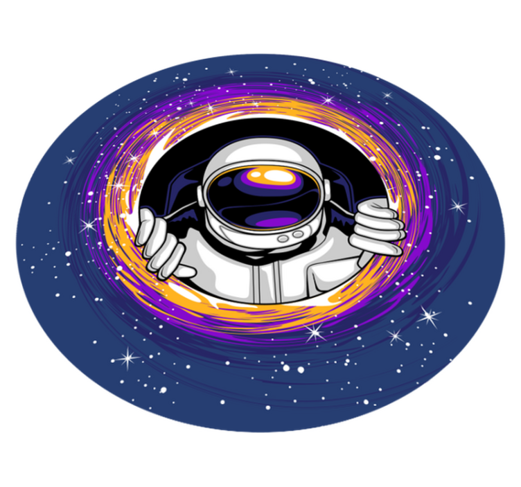 Space-Themed Play kids vinyl rug - TenStickers