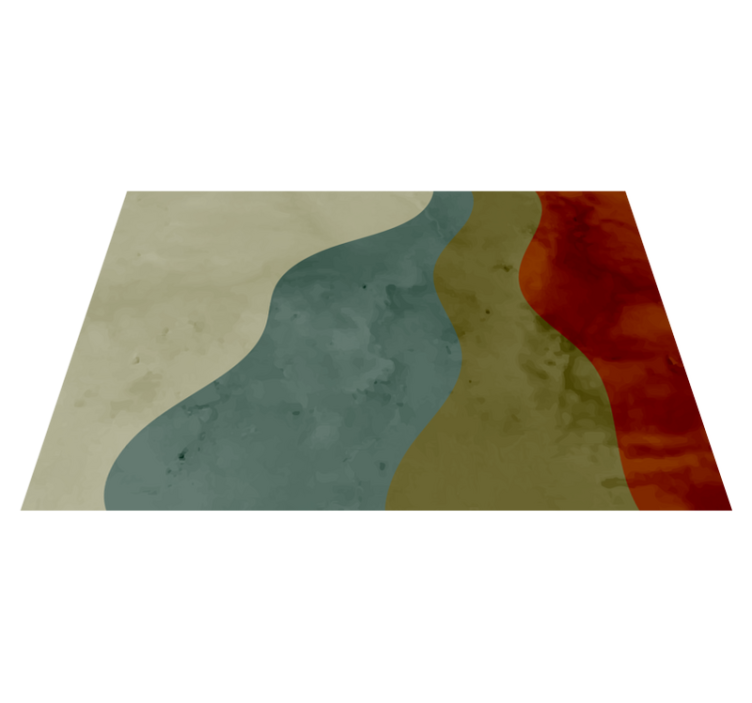 With four colurs nordic vinyl rug - TenStickers