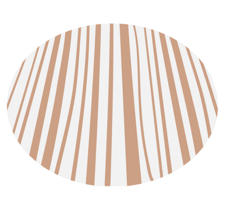 Soft Striped Elegance circular vinyl rug - TenStickers